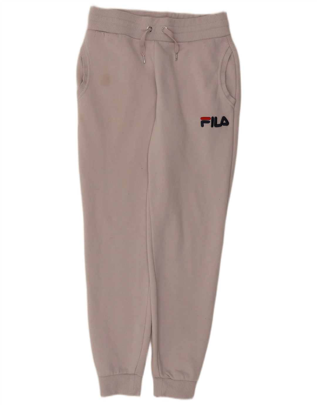 Fila Pantalones de chándal para mujer Joggers UK 10 Small White Poliéster