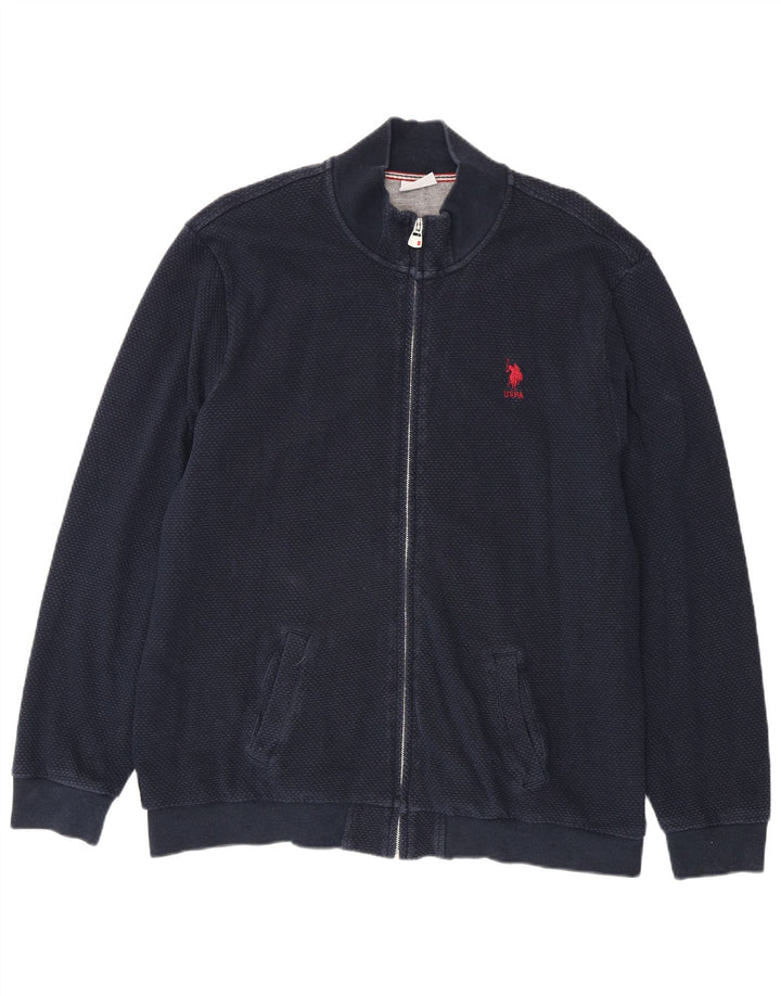 Asociación de Polo de EE. UU. Chaqueta superior de chándal para hombre 2XL Azul marino