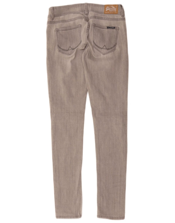 Superdry Vaqueros Super Ajustados Para Mujer W29 L32 Algodón Gris