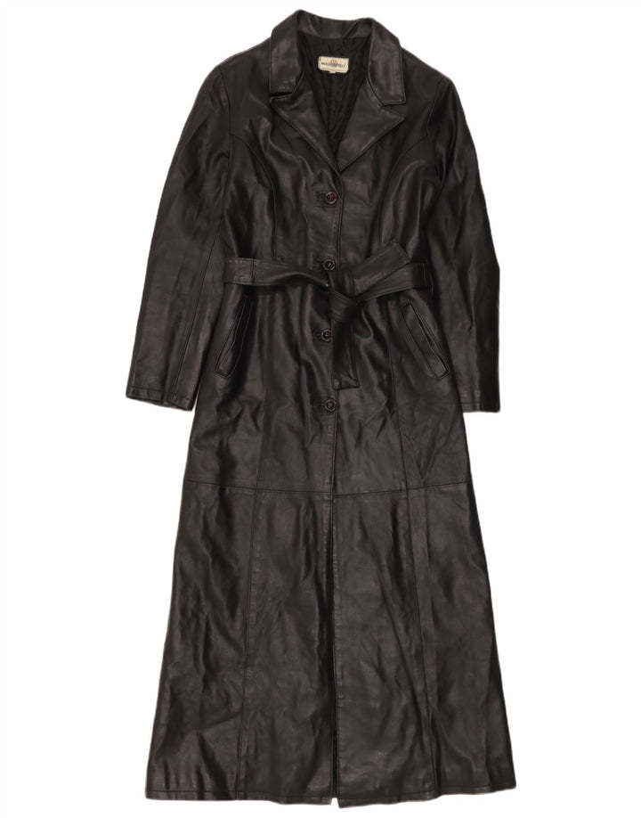 Lavorazione Artigianale Abrigo de piel para mujer IT 42 Medium Black
