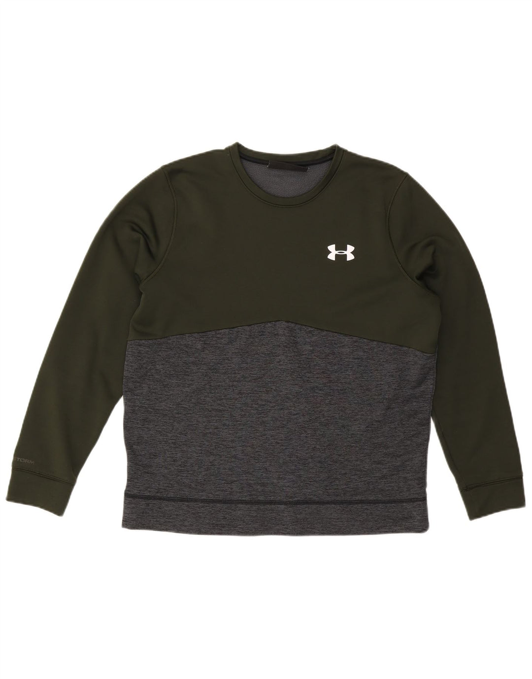 UNDER ARMOUR Sudadera Cold Gear para mujer, jersey, Reino Unido 16, grande, color caqui