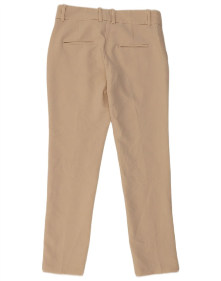 Zara Mujer Pantalón Chino Slim Fit XS Beige Poliéster