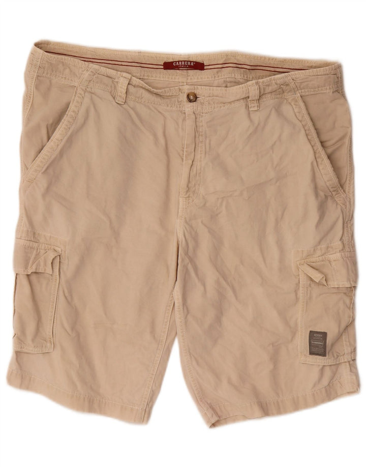 CARRERA Pantalones cortos tipo cargo 618 para hombre W42 2XL Algodón beige