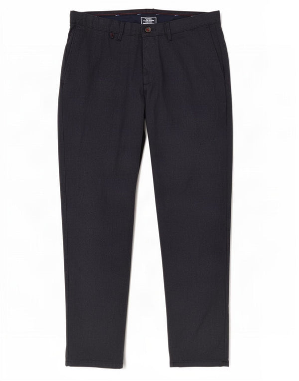 Zara Mens Slim Chino Pantalones EU 42 Large W32 L29 Azul Marino