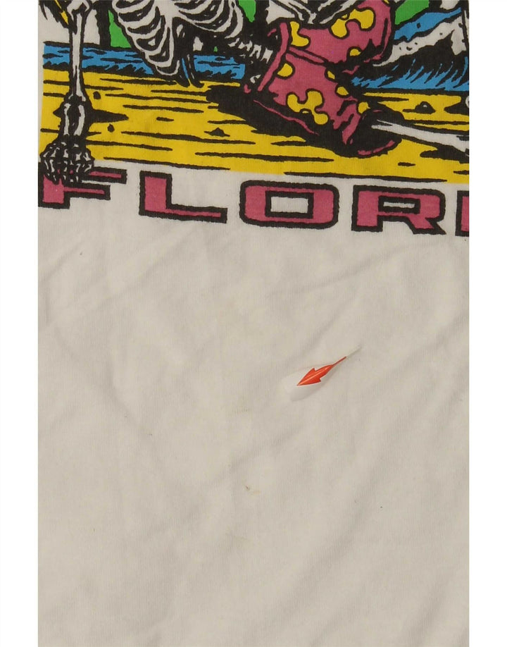 Vans Camiseta con gráfico de ajuste clásico para hombre Top mediano de algodón blanco