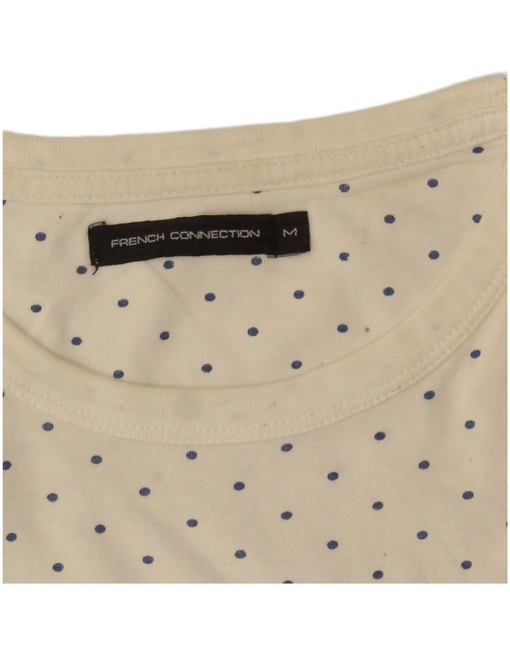Camiseta para hombre French Connection Top Medium Off White Spotted
