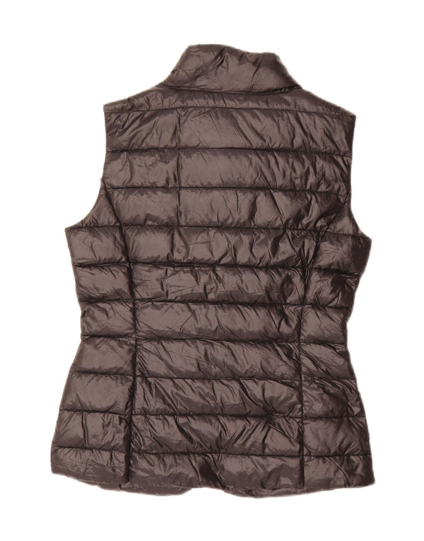 Benetton Chaleco Acolchado Mujer UK 40 Small Negro