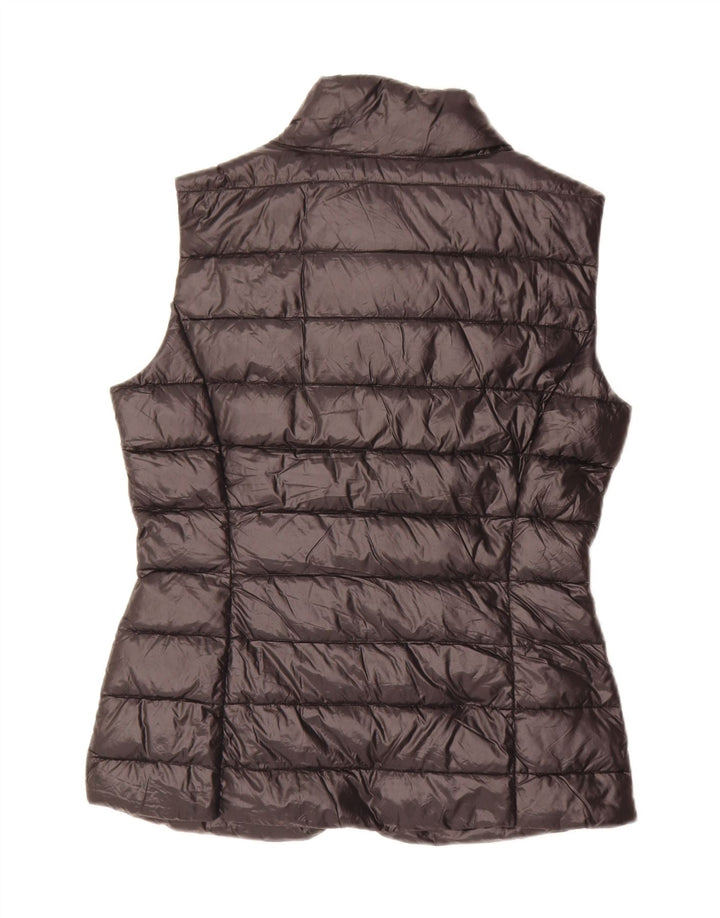 Benetton Chaleco Acolchado Mujer UK 40 Small Negro