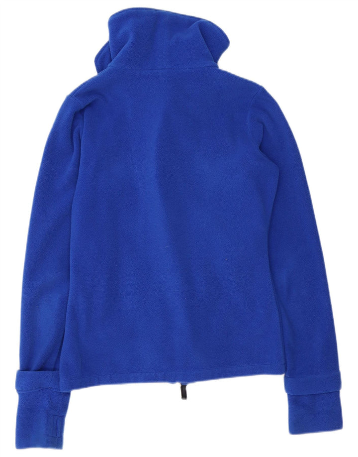 BENCH Chaqueta polar gráfica para mujer UK 44 Poliéster azul medio