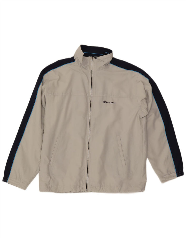 CHAMPION Chaqueta superior de chándal para hombre Poliéster color block blanco medio