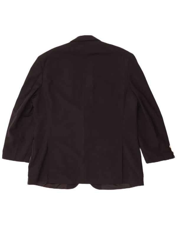 Marks & Spencer Chaqueta tipo blazer con 2 botones para hombre UK 46 XL Poliéster negro