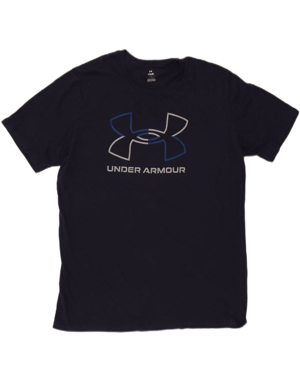 Under Armour Camiseta gráfica para hombre Top grande azul marino