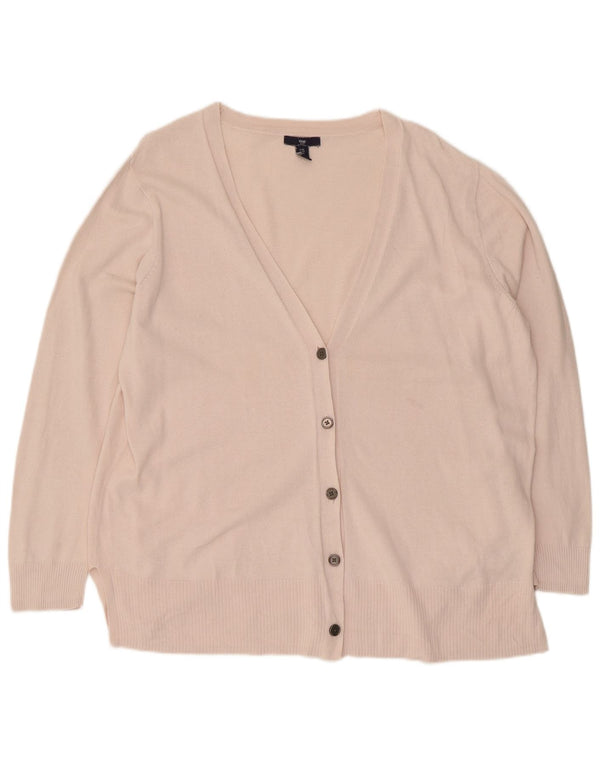 Gap Cárdigan para Mujer UK 40 XL Algodón Rosa