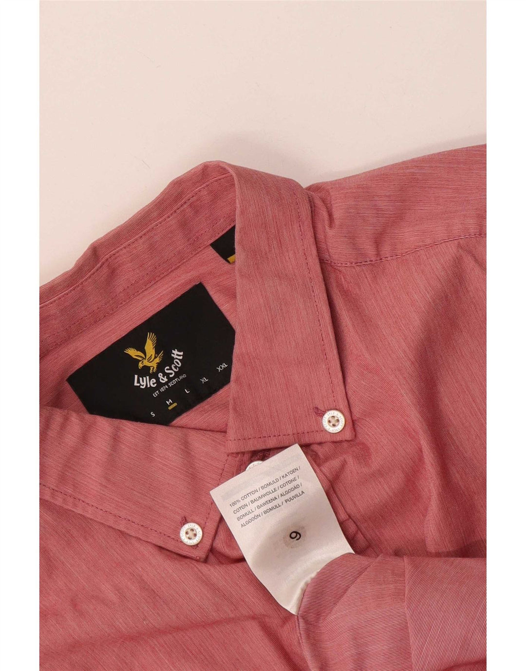 Camisa Lyle & Scott Hombre Algodón Rosa Medio