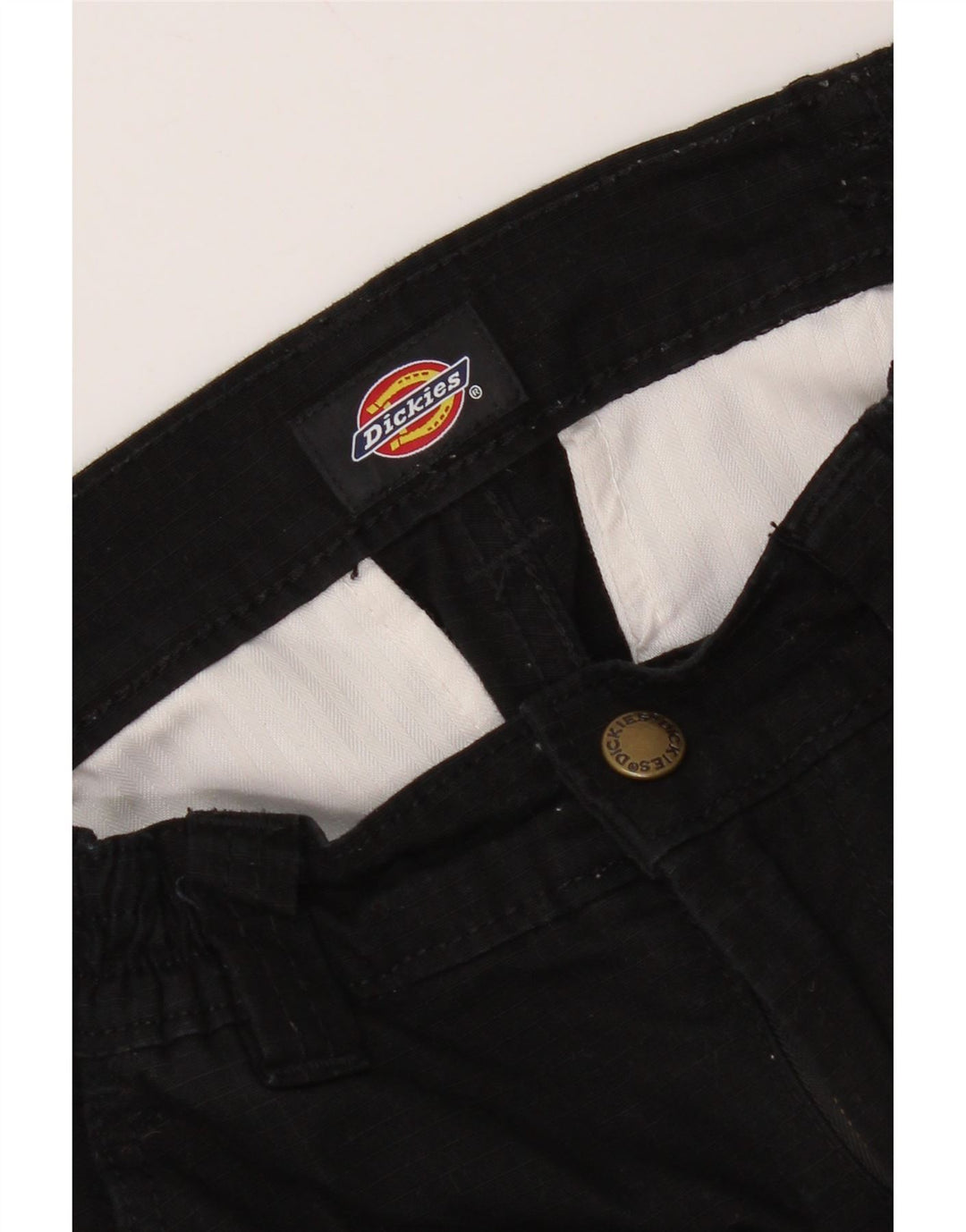 Pantalones Cargo Rectos Dickies Mujer W26 L27 Negro