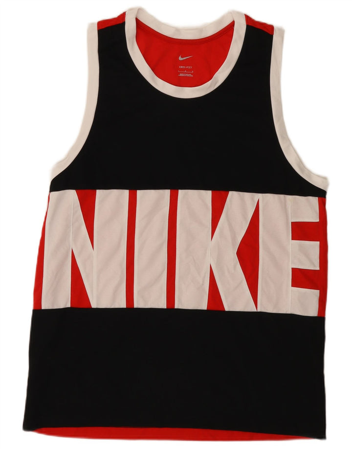 Nike - Camiseta sin mangas con gráfico para hombre, talla grande, color rojo, poliéster