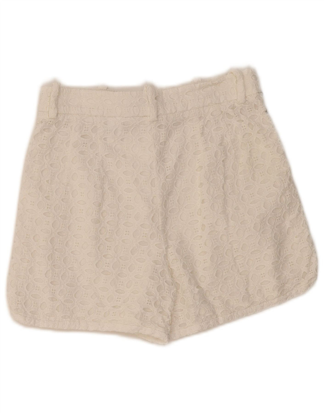 ZARA Mujer Shorts Casual Talle Alto XS W24 Blanco