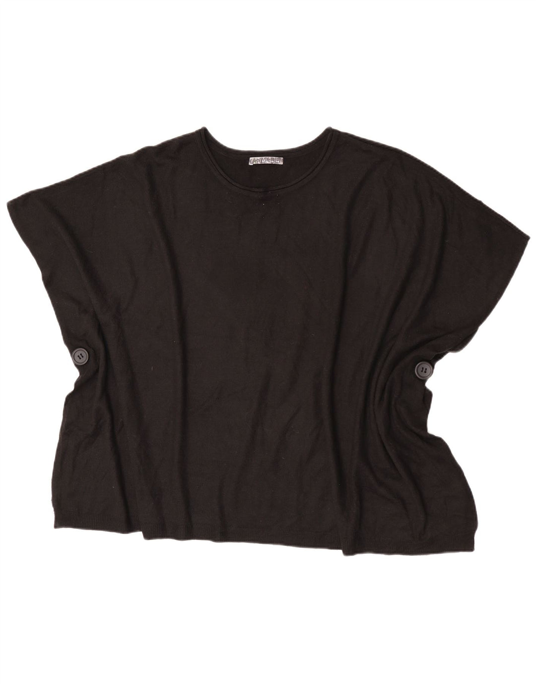 Marks & Spencer Poncho Top para Mujer Talla única Negro