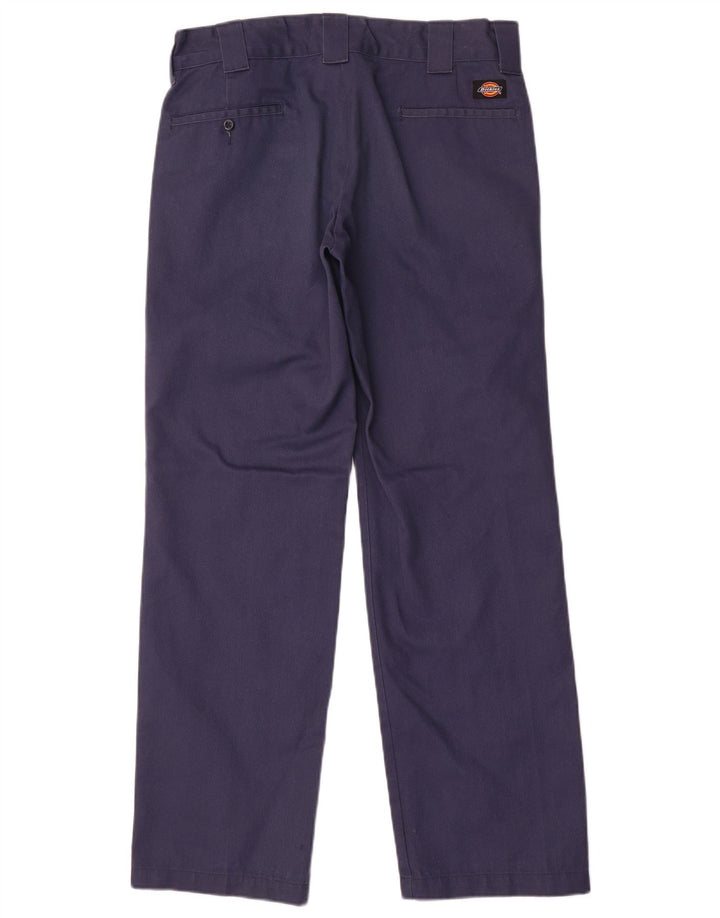 Dickies Pantalón chino recto y delgado para hombre W32 L32 Poliéster azul marino