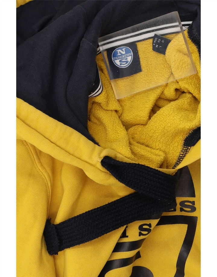 North Sails Hombre Sudadera Con Capucha Gráfica Jersey De Algodón Amarillo Medio