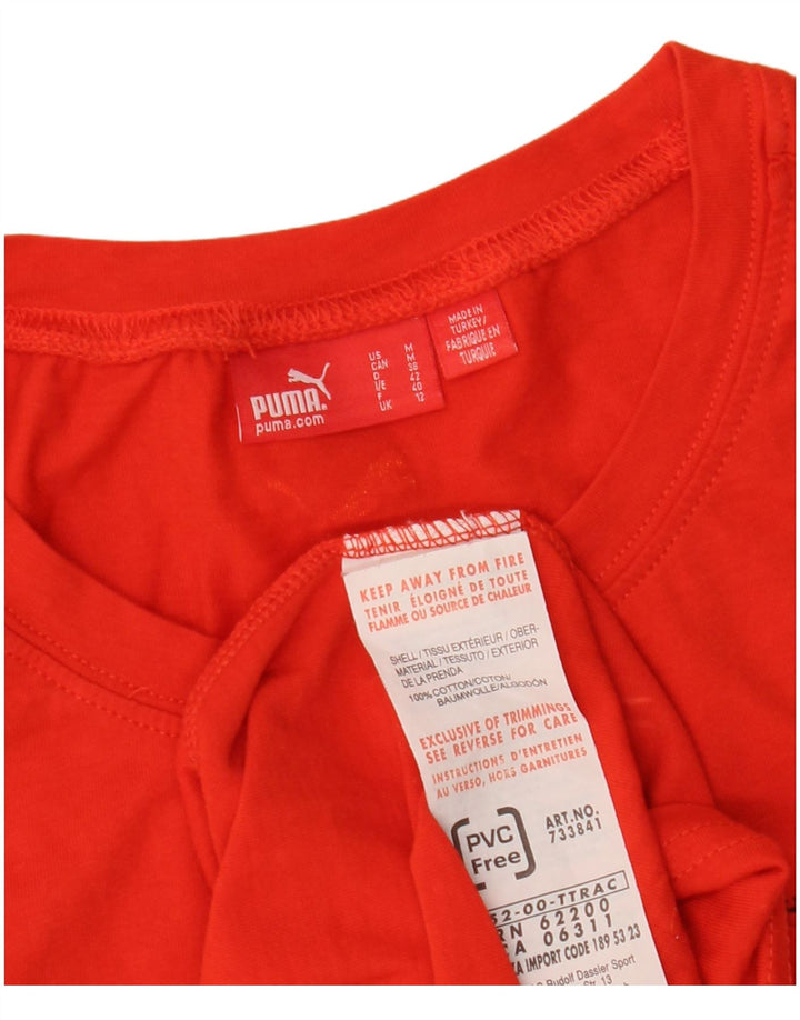 PUMA Camiseta gráfica España para mujer Reino Unido 12 Algodón rojo mediano
