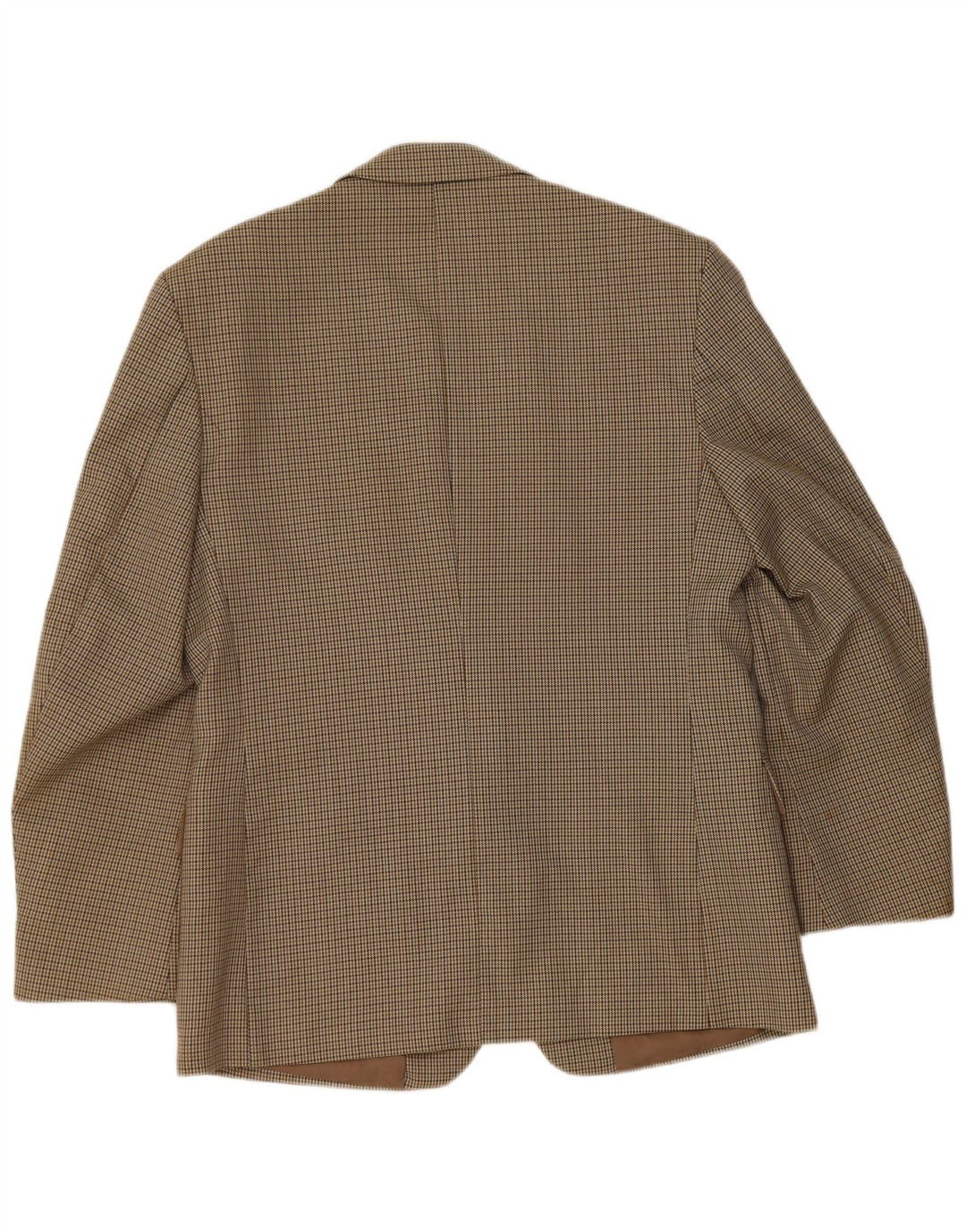 Bersani Chaqueta tipo blazer de 2 botones para hombre UK 40 Large Marrón Pata de gallo Poliéster