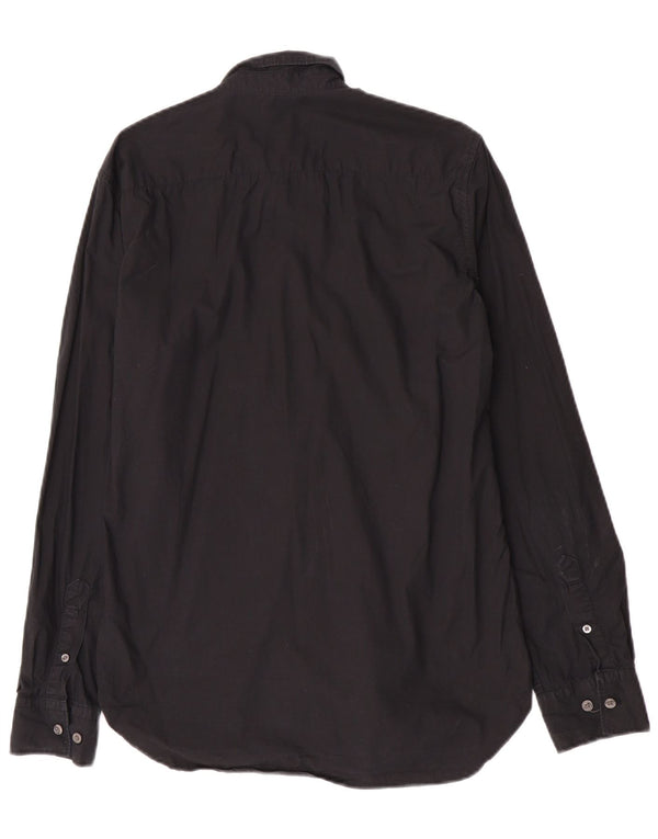 Camisa para hombre French Connection Small de algodón negro