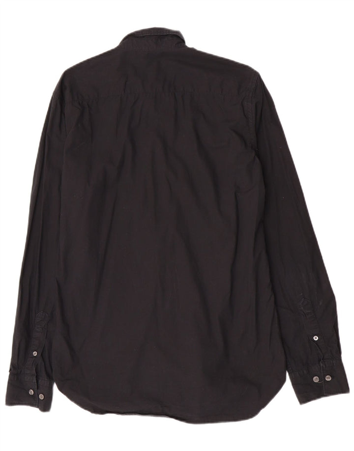 Camisa para hombre French Connection Small de algodón negro