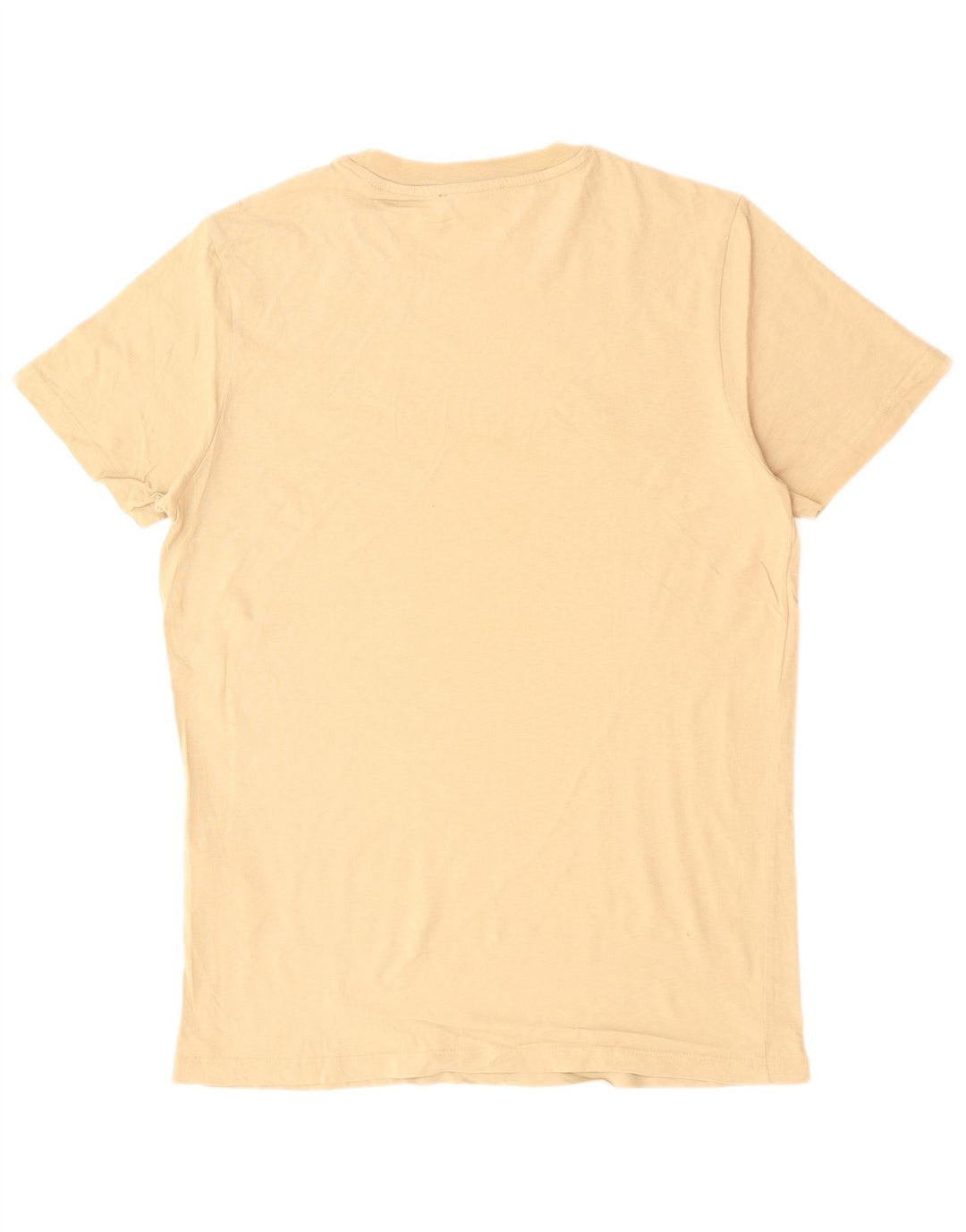 JACK & JONES Hombre Camiseta Gráfica Top Algodón Beige Medio