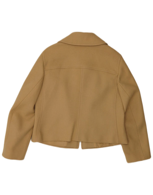 Bogner Chaqueta tipo blazer con cremallera completa para mujer UK 46 Large Beige Wool