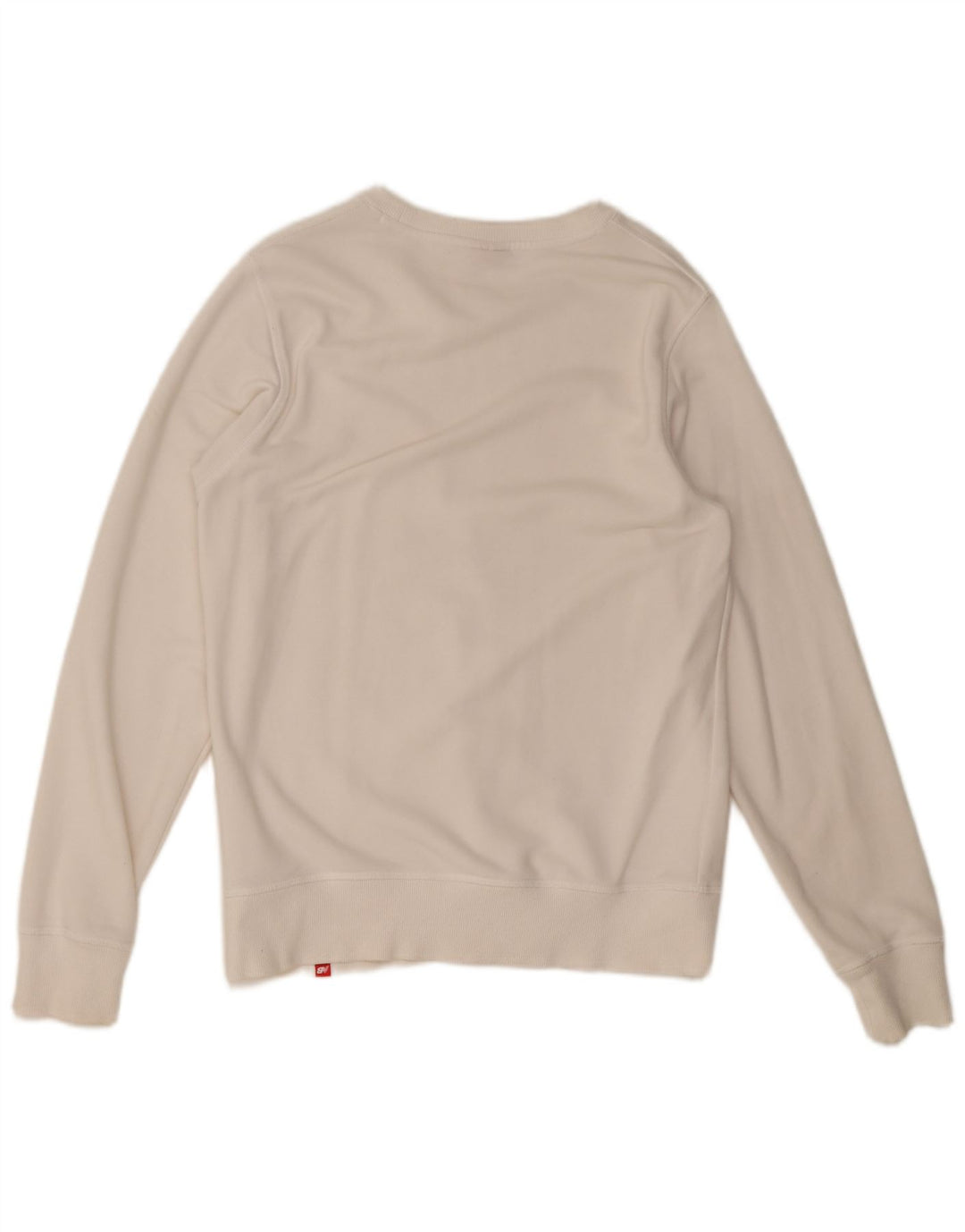 New Balance Hombre Sudadera Gráfica Jumper Medium Algodón Blanco