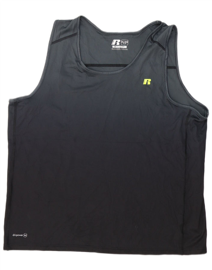 RUSSELL ATHLETIC Camiseta sin mangas para hombre UK 46/48 XL Negro Poliéster