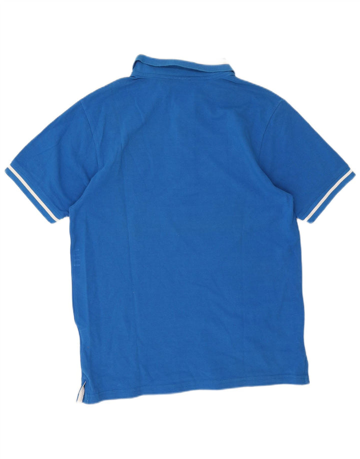Champion Polo De Algodón A Rayas Azul Medio Para Hombre
