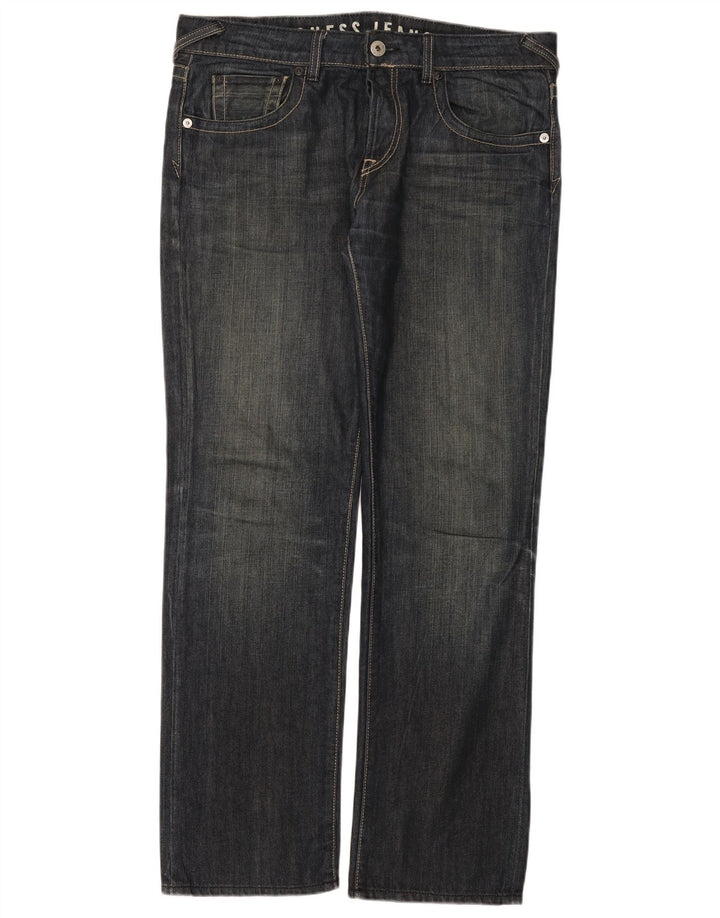 Guess Vaqueros Rectos Hombre W36 L33 Algodón Azul