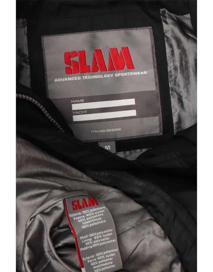 Slam Chaqueta acolchada con capucha para mujer UK 44 Mediana Poliéster negro