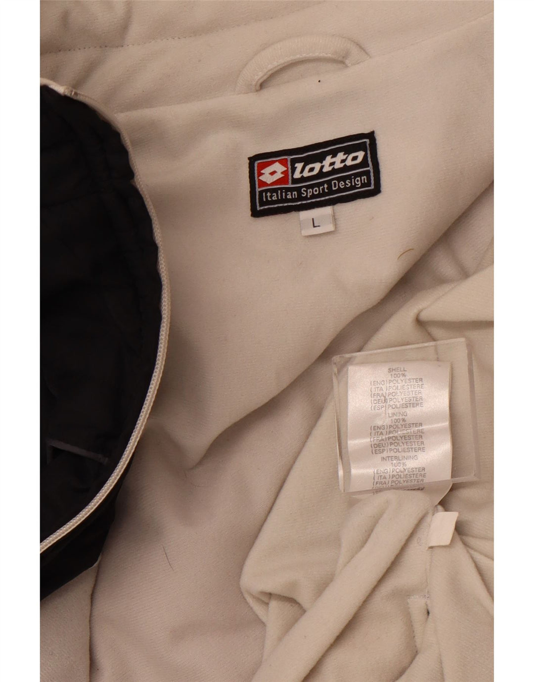 LOTTO Chaleco acolchado para hombre UK 40 Large Poliéster negro