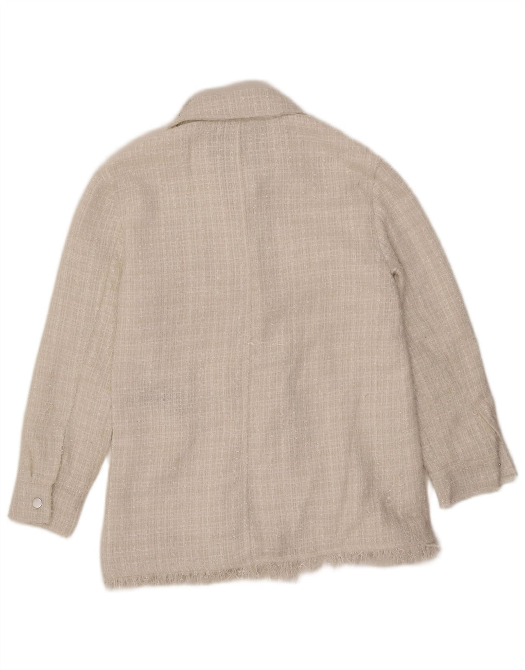 7 FOR ALL MANKIND Chaqueta bomber para mujer UK 42 Mediana Poliéster blanco