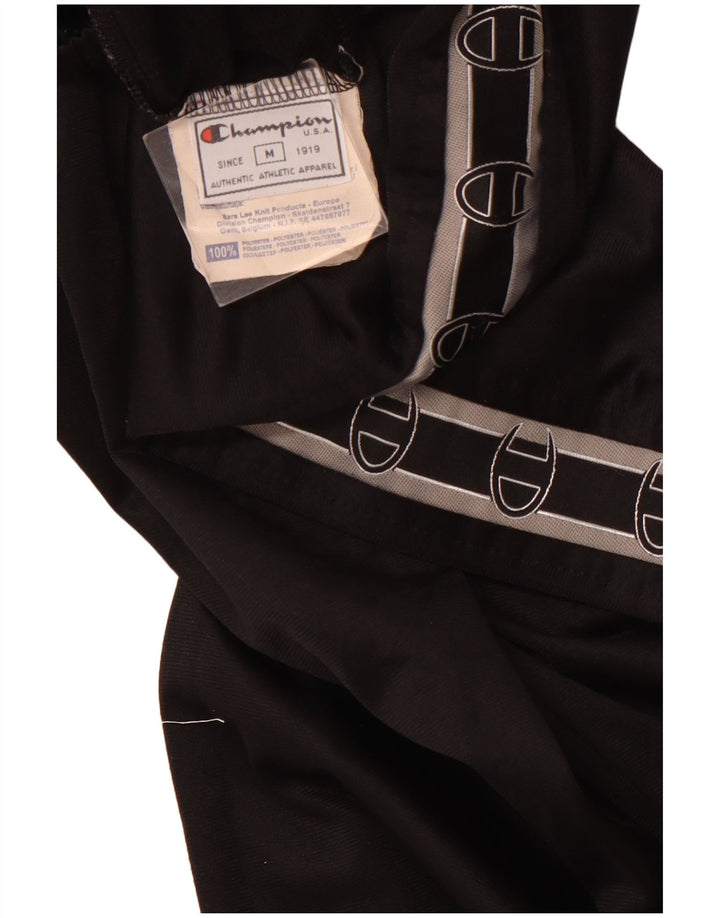 CHAMPION Pantalones de chándal gráficos para mujer UK 12 Mediano Negro Poliéster
