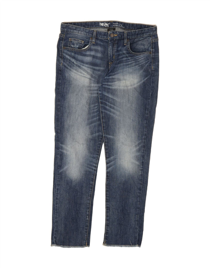 MOSSIMO Womens Boyfriend Cropped Jeans US 6 Medium W32 L28 Blue Cotton Vintage Mossimo and Second-Hand Mossimo from Messina Hembry 