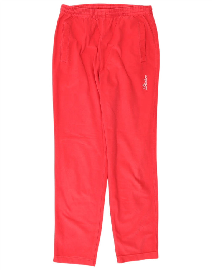 Diadora Pantalones de chándal para mujer ES 40 Small Rojo Poliéster