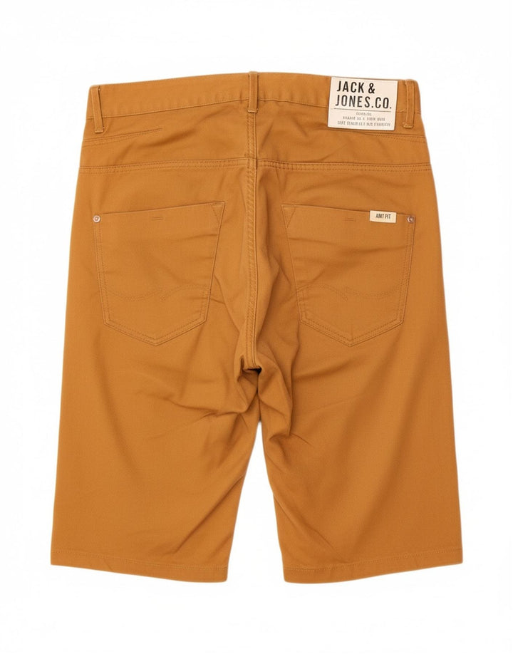 JACK & JONES Mens Casual Shorts W33 Large Brown Cotton