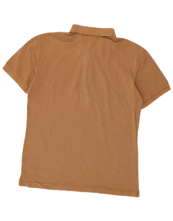 Napapijri Polo Hombre Grande Marrón Algodón