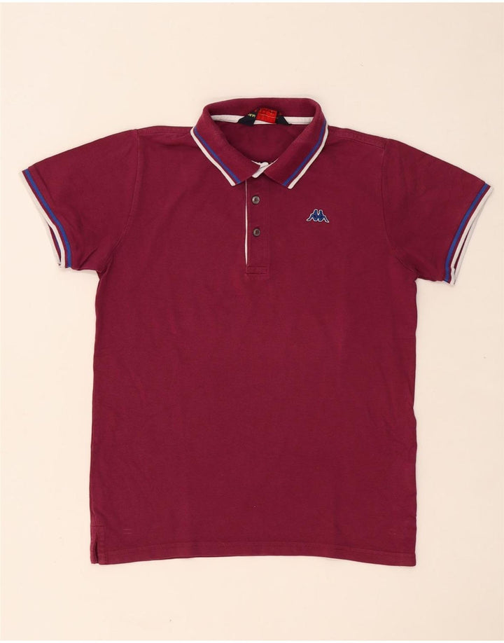 KAPPA Polo Hombre Small Borgoña Algodón