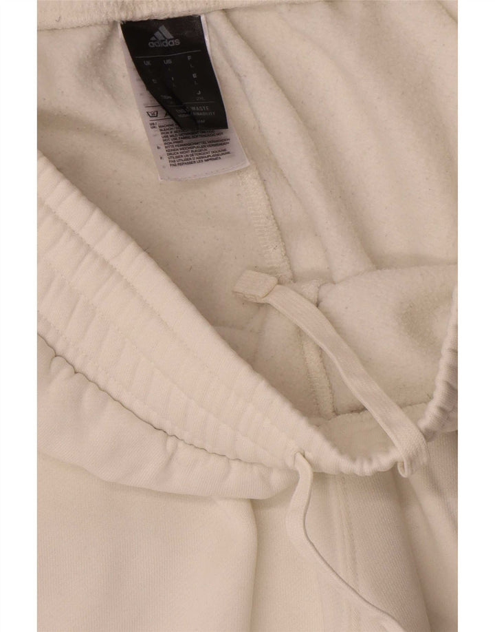 Adidas Hombre Pantalones De Chándal Joggers Grande Blanco Algodón