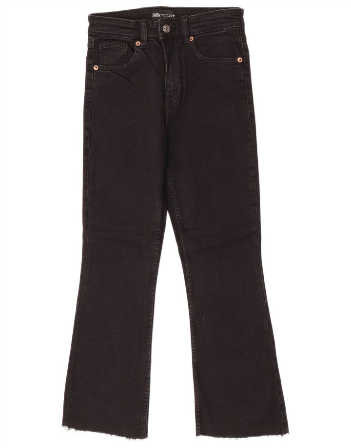 Zara Vaqueros Bootcut Mujer EU 36 XS W26 L25 Negro