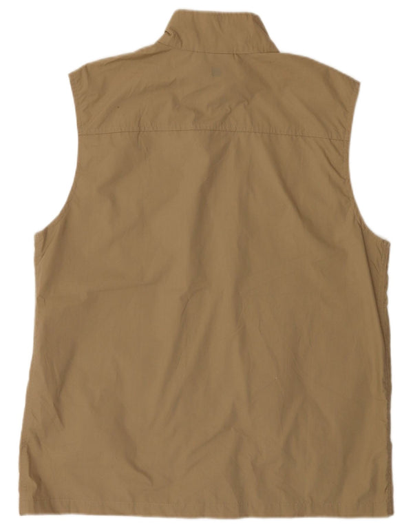 Mountain Warehouse Chaleco utilitario para hombre Reino Unido 40 Grande Poliéster beige