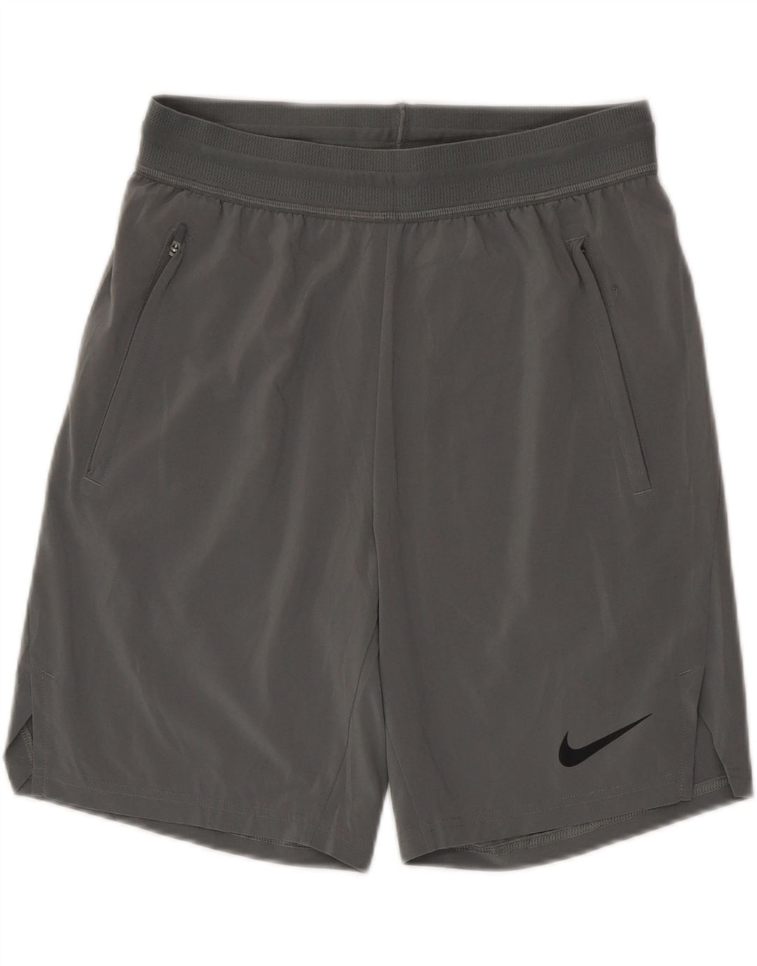 Nike - Pantalones cortos deportivos Dri Fit para hombre, poliéster gris pequeño