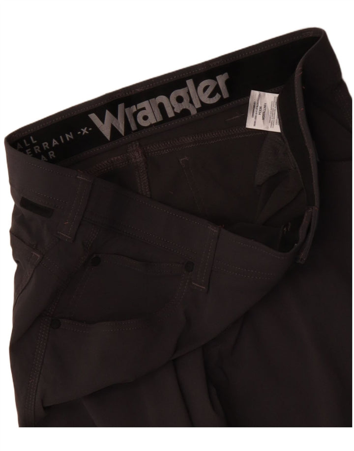 Wrangler Pantalones informales ajustados para hombre W36 L34 Nylon gris