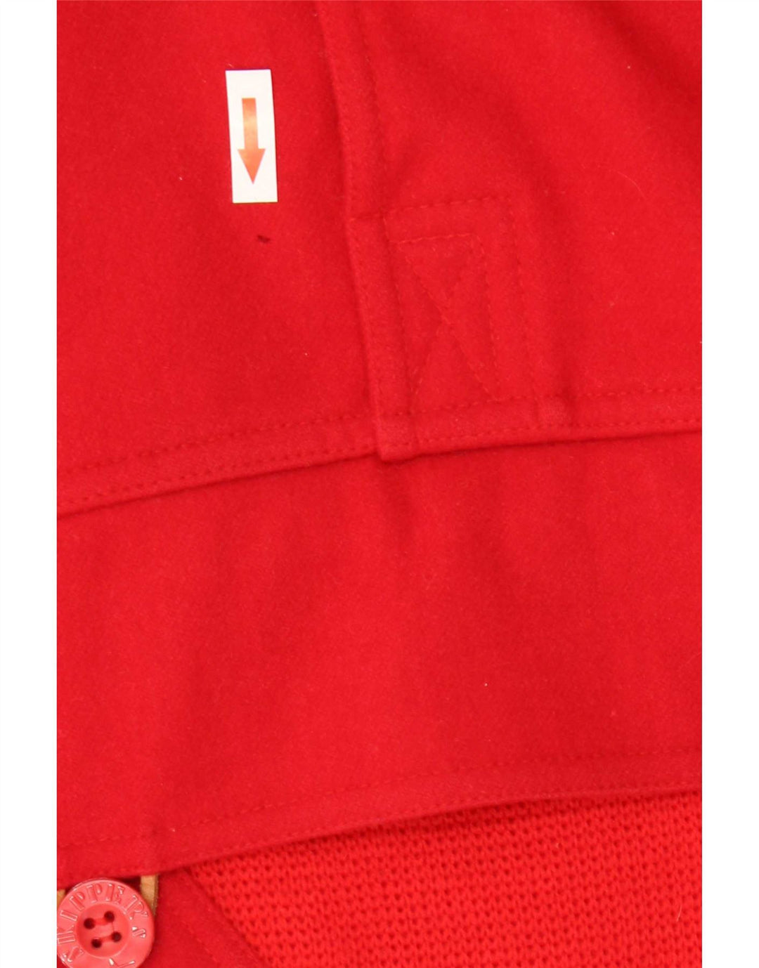 Skipper's Suéter tipo jersey con cuello y botones para hombre IT 48 Lana roja mediana