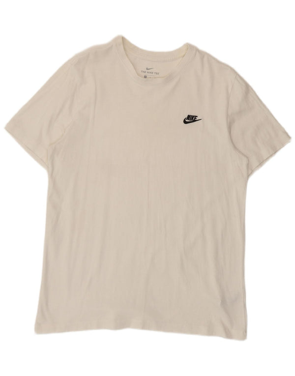 Nike - Camiseta para hombre, talla grande, algodón blanco